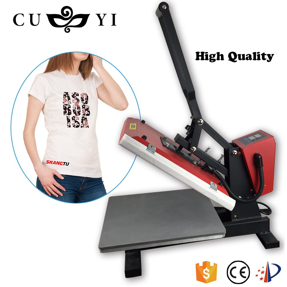 CUYI Digital Heat Press Machine T-shirt Printing Machine Heat Transfer Press 38*38 Economical