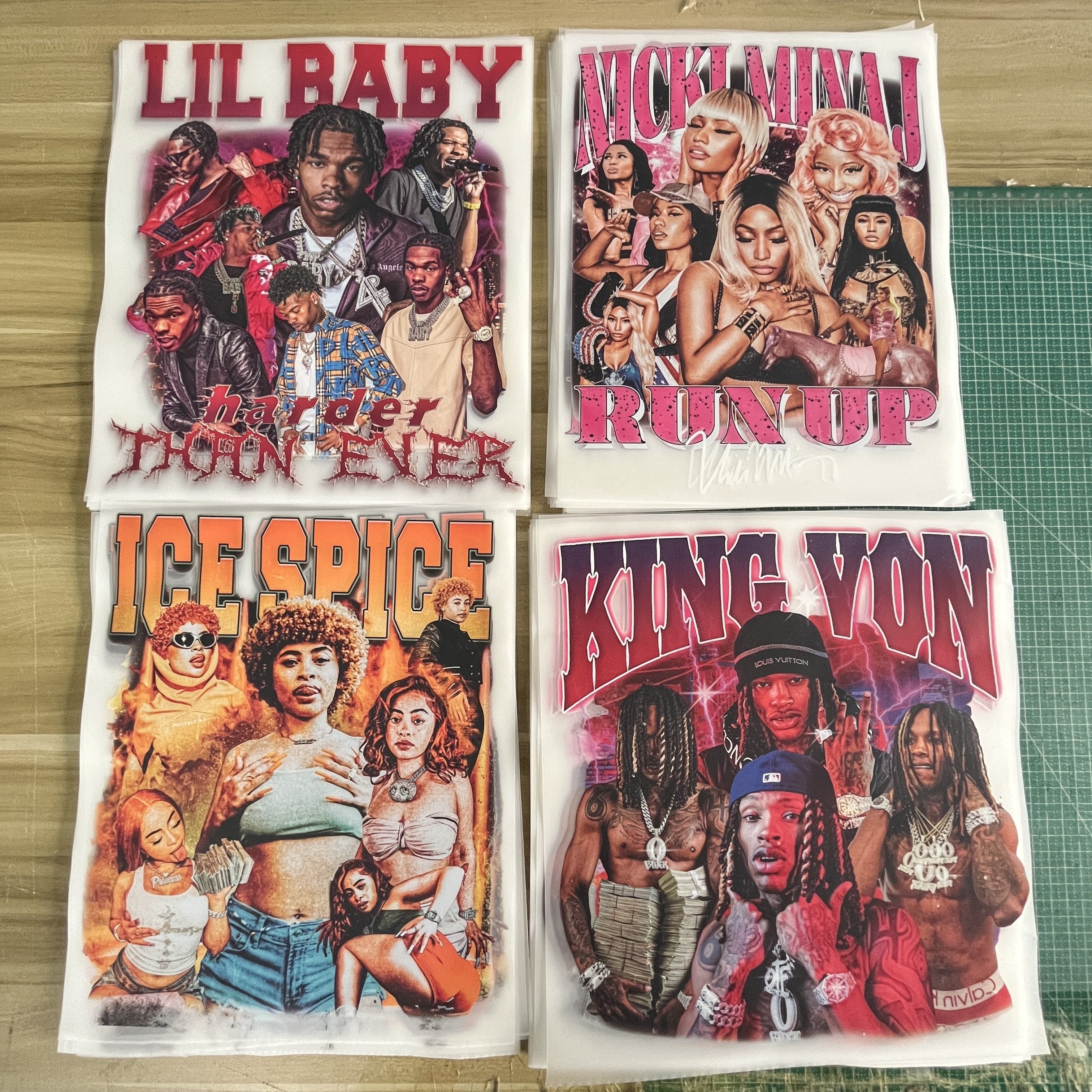 Hot new factory customized dtf vinyl designs high quality dtf heat transfer design custom heat transfer printing on t shirts