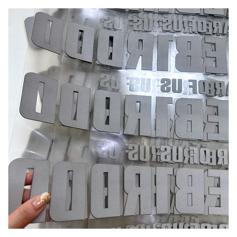 3D silicone heat transfer printing raised patch logo dtf transfers wholesale printed logo pressed 3D label transfer sticker