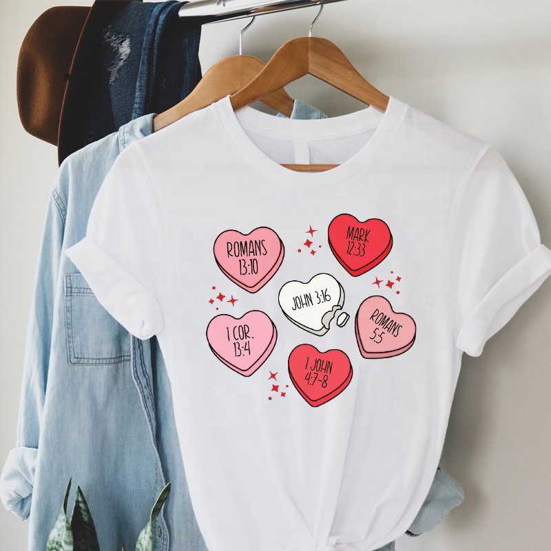 custom Valentines Day LOVE designs transfer prints iron on DTF screen print heat transfers logo for Tshirt