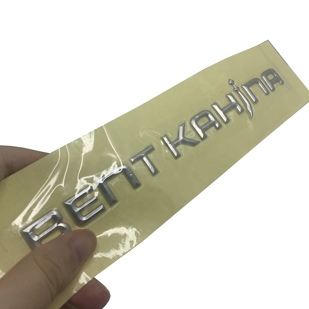 Iron On Labels Shiny Chrome Color Heat Transfer Stickers for T Shirts Customized Clothing Labels