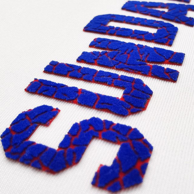 Customized Brand Logo 3D Letters Number Color Flocking DIY Heat Transfer Print Label Clothing Garments Iron On T Shirt Stickers