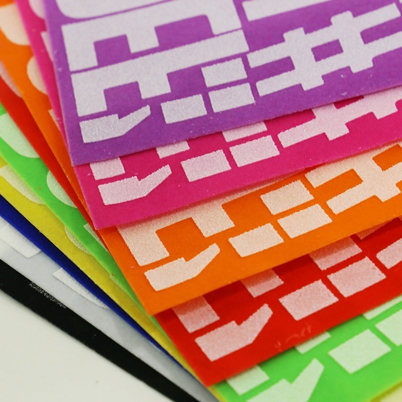 Customized Brand Logo 3D Letters Number Color Flocking DIY Heat Transfer Print Label Clothing Garments Iron On T Shirt Stickers