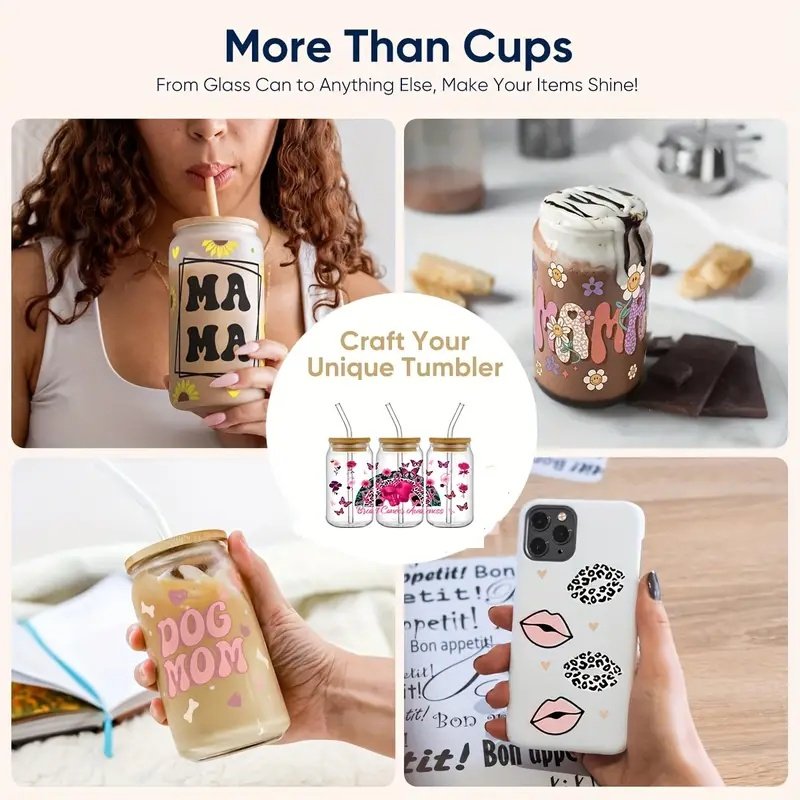 High Quality UV DTF Vinyl Cup Packaging Customizable Transfer Printing Design Wholesale for Mug Usage