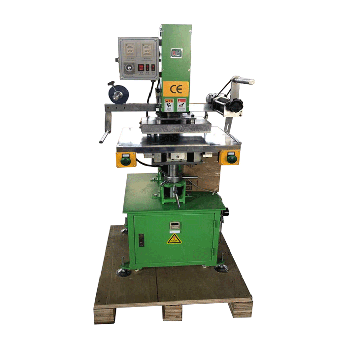 H-TC1520N Automatic Pneumatic Embossing Machine 220V Leather Wood Heat Press Hot Stamping Foil New Condition Label Printer