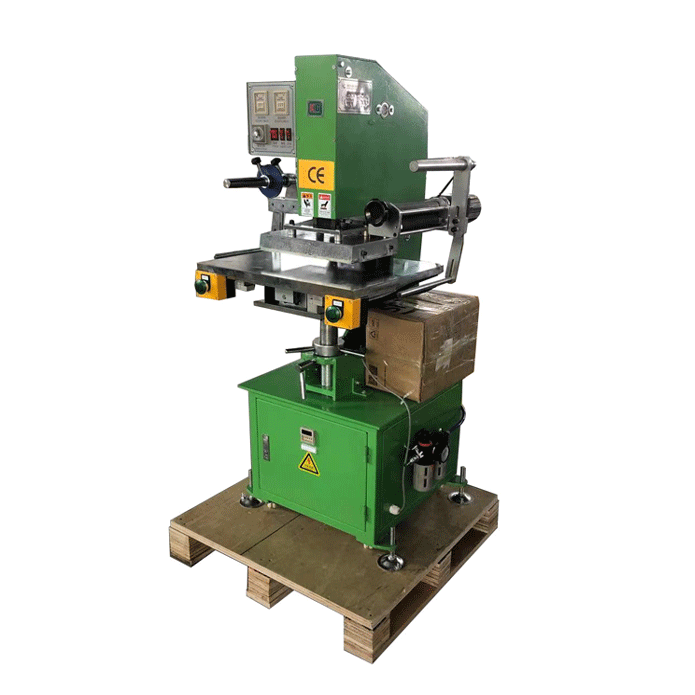 H-TC1520N Automatic Pneumatic Embossing Machine 220V Leather Wood Heat Press Hot Stamping Foil New Condition Label Printer