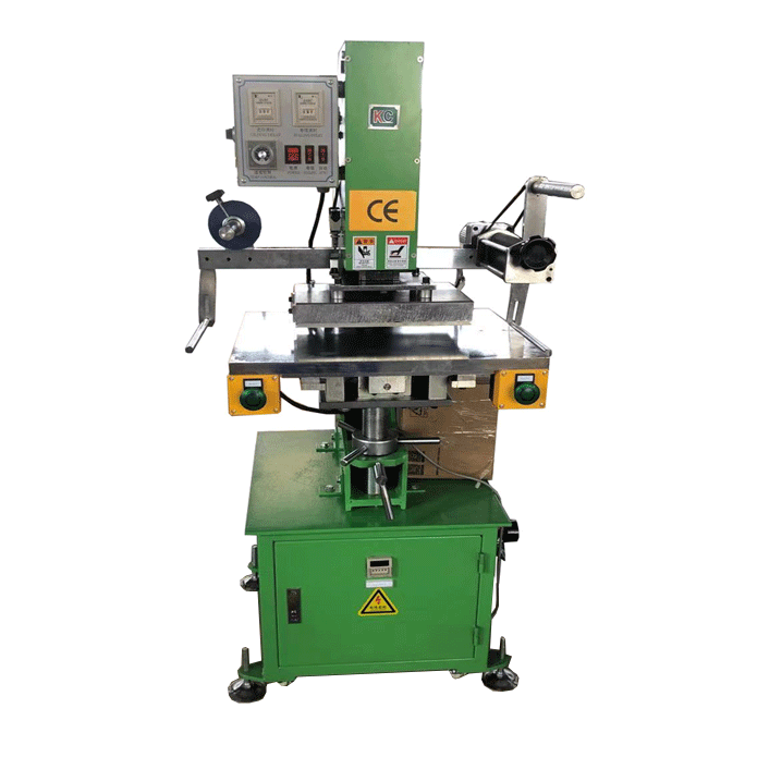 H-TC1520N Automatic Pneumatic Embossing Machine 220V Leather Wood Heat Press Hot Stamping Foil New Condition Label Printer