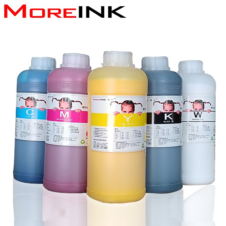 high concentration 100ml 500ml 1000ml CMYK T shirt printing DTF Ink Pigment ink white ink for dtf printer