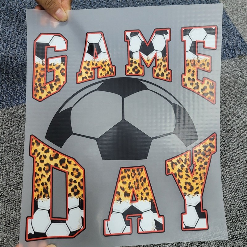 Wholesale Iron on Game Day Heat Transfer Vinyl Printed Design for Garment