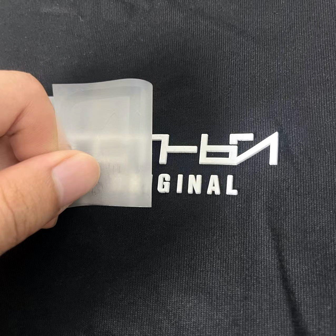 Custom Patches For Clothing Heat transfer 3D Silicone Printing Heat Transfer Logo For Clothing Silicone Logo