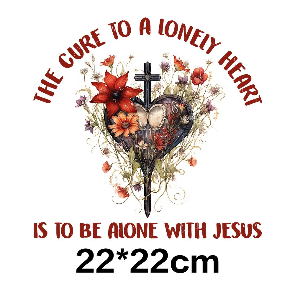 Custom Size DTF Transfer Printing Bible Sticker for Garments Bags and Fabric Plastisol Material