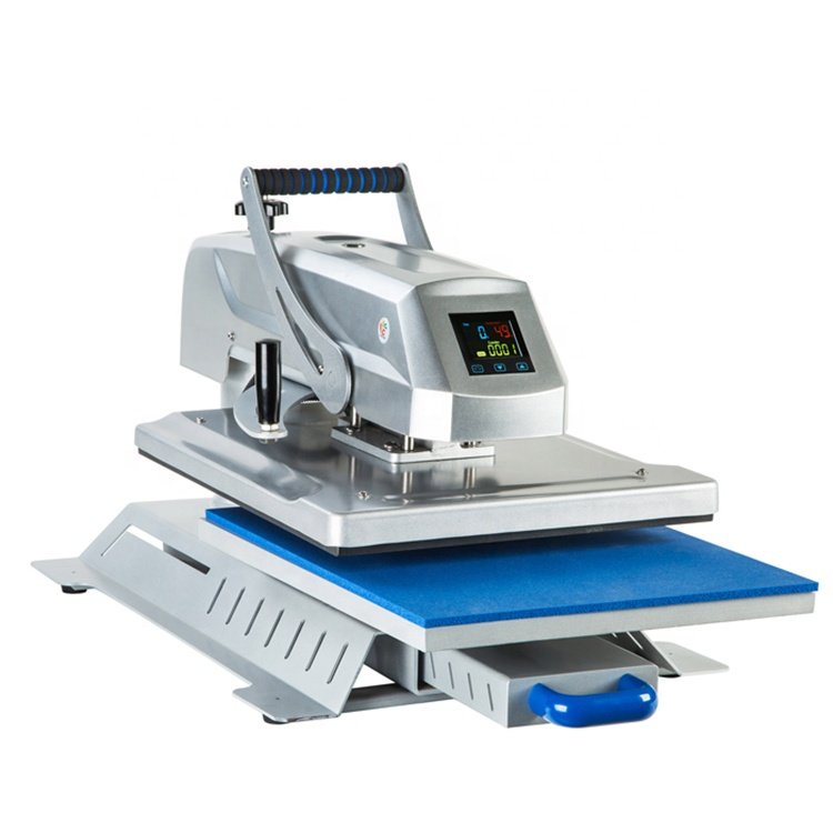 QK-1804 hot sales Shake head high pressure cloth T-shirt flatbed hot-thermal transfer printing heat press machine