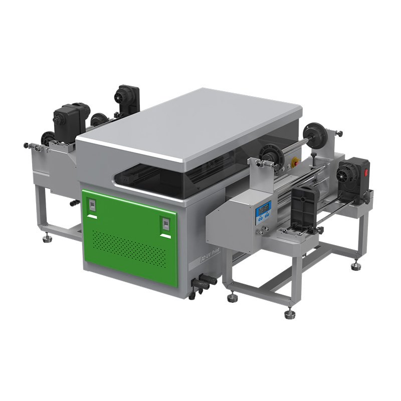All in 1 Small UV PET Film Transfer Printing Machine Golden Foil Film Laminating 2 in 1 Gold 40cm*60cm Sticker UV DTF Printer