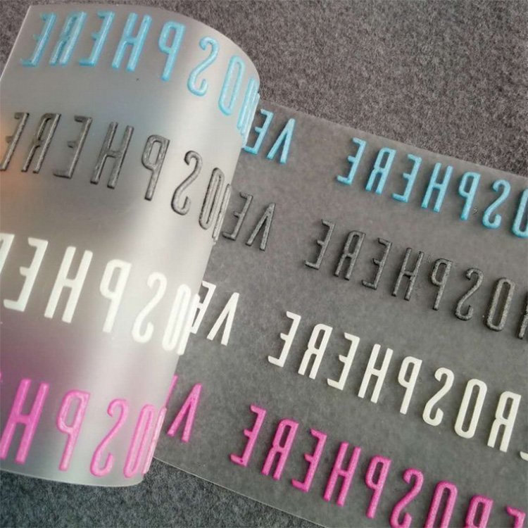 Free sample Silicone heat transfer printing 3d silicone iron on heat transfer labels