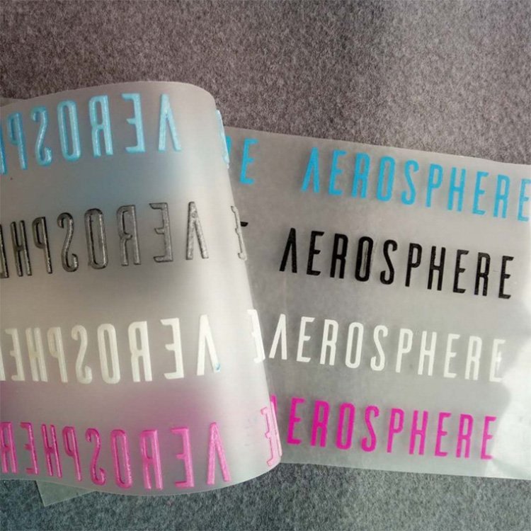 Free sample Silicone heat transfer printing 3d silicone iron on heat transfer labels