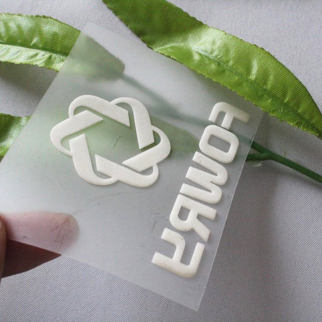 Free sample Silicone heat transfer printing 3d silicone iron on heat transfer labels