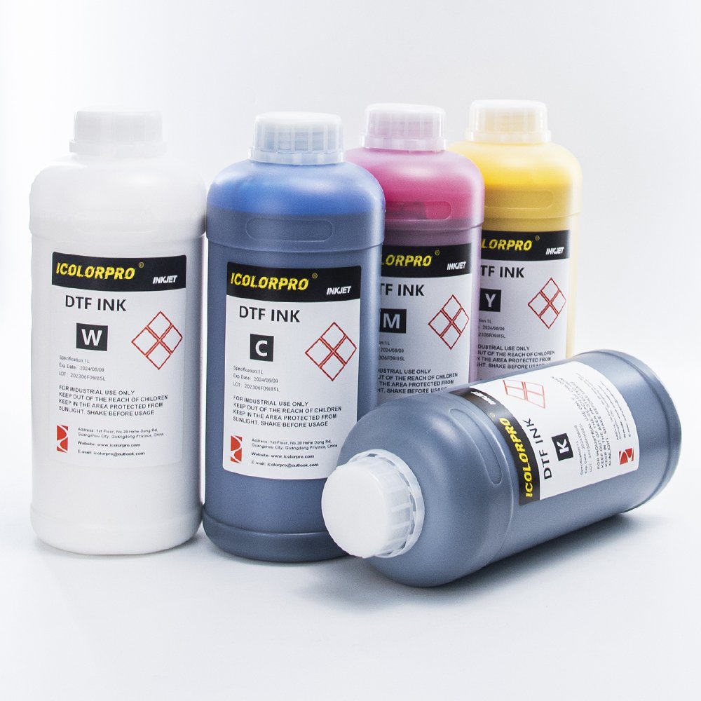 iColorPro Brand New DTF Water Base Heat Transfer Ink For Epson i3200 A1 4720 PET Film Digital Printer Garment Pigment Ink