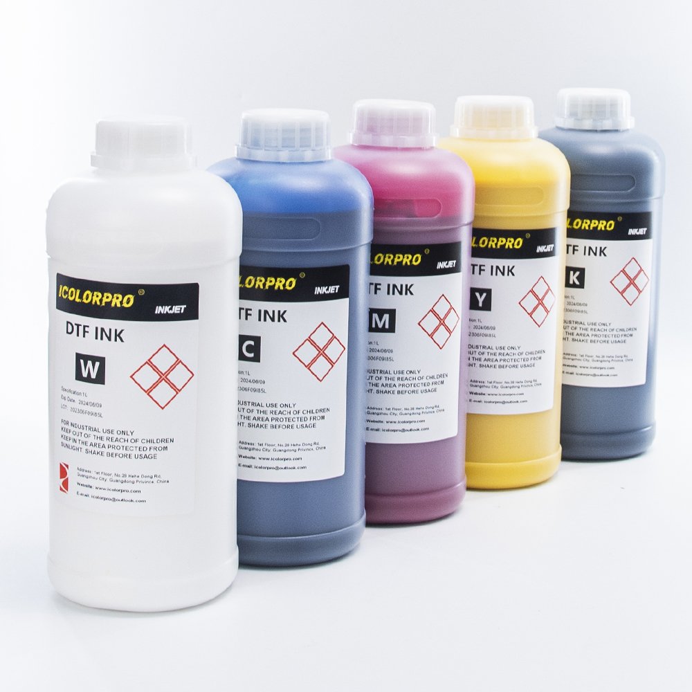 iColorPro Brand New DTF Water Base Heat Transfer Ink For Epson i3200 A1 4720 PET Film Digital Printer Garment Pigment Ink