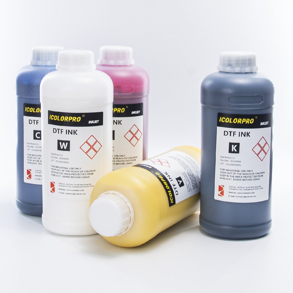 iColorPro Brand New DTF Water Base Heat Transfer Ink For Epson i3200 A1 4720 PET Film Digital Printer Garment Pigment Ink