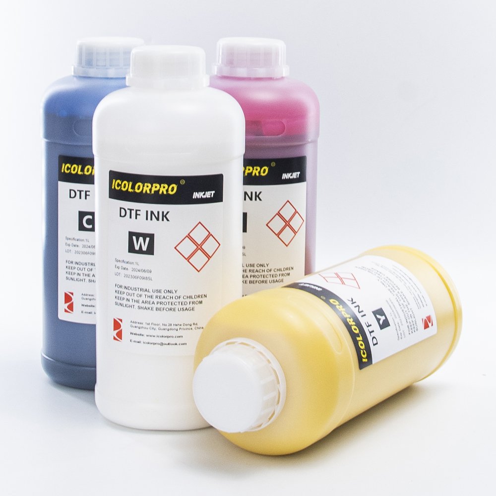 iColorPro Brand New DTF Water Base Heat Transfer Ink For Epson i3200 A1 4720 PET Film Digital Printer Garment Pigment Ink