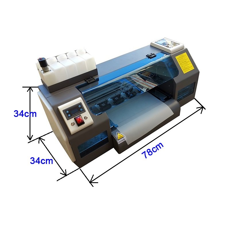 Small A3+ Dtf Printer and Shaker System with Dual XP600 Printhead for T-shirts Custom Transfer Printing Dtf Print