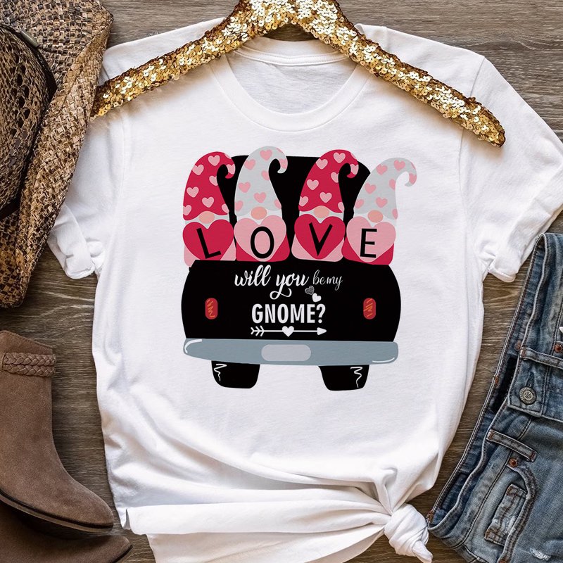 Low MOQ Heat Press Stickers Transfer Printing Valentines Day Heat Transfer Vinyl Designs for T-shirts