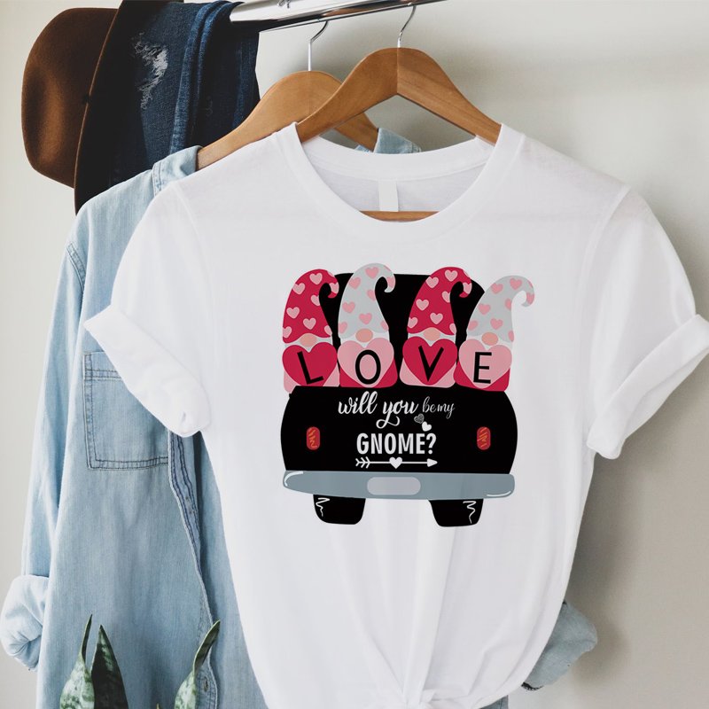 Low MOQ Heat Press Stickers Transfer Printing Valentines Day Heat Transfer Vinyl Designs for T-shirts