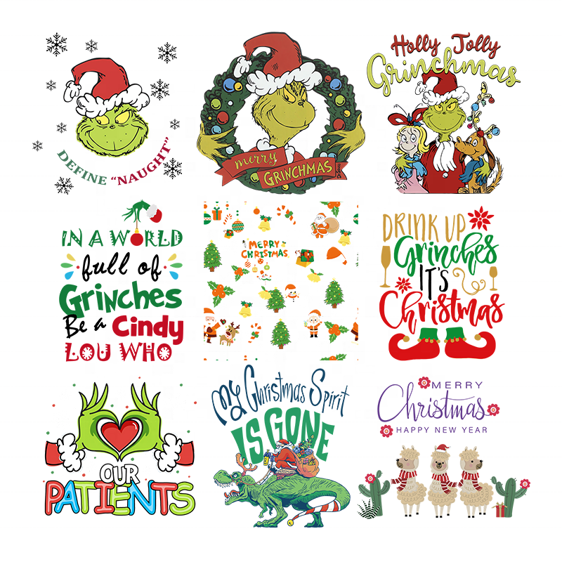 High quality Heat transfer vinyl custom logo designs ready to press dtf impressora for t shirt Personality Iron On Applique