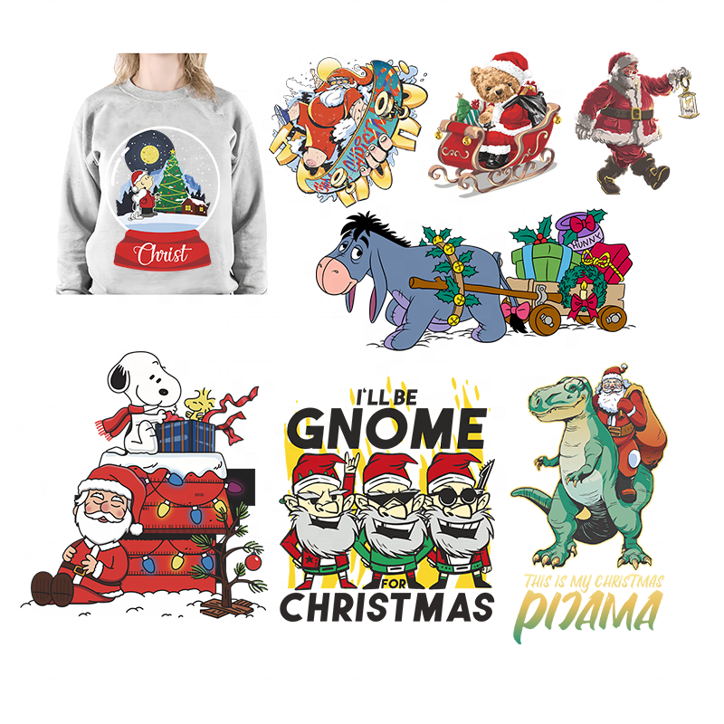 High quality Heat transfer vinyl custom logo designs ready to press dtf impressora for t shirt Personality Iron On Applique