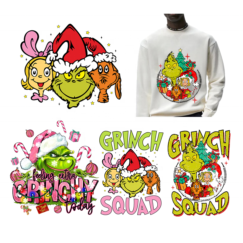 High quality Heat transfer vinyl custom logo designs ready to press dtf impressora for t shirt Personality Iron On Applique