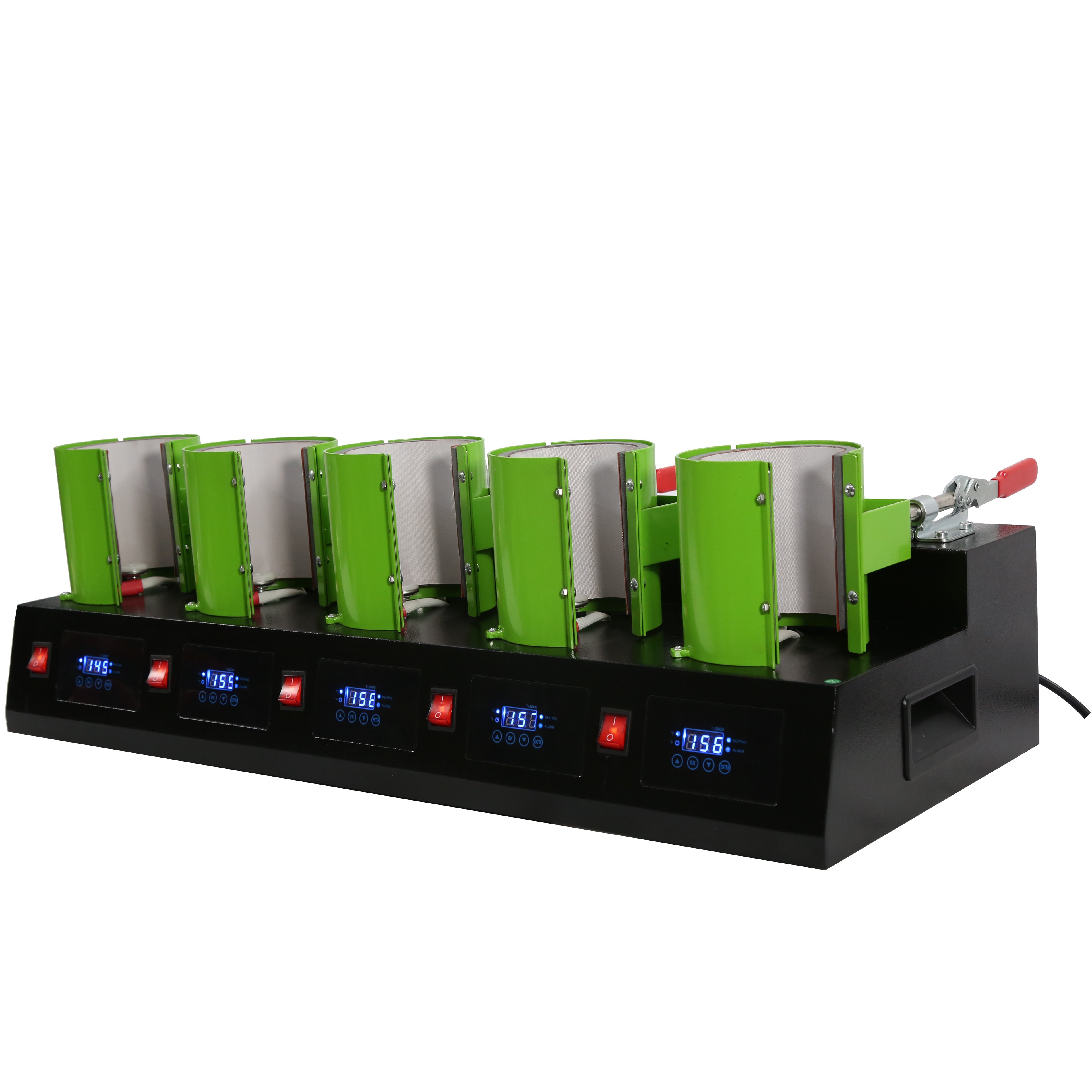 5 in 1 Combo Heat Press Machine Transfer Sublimation T-shirt Mug Hat Plate Cap Printing Machine