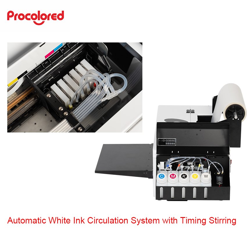 (Carol) L1800 DX5 R1390 R2000 small pet film t shirt textile printing machine a3 a4 30 60 cm transfer shaker oven DTF printer