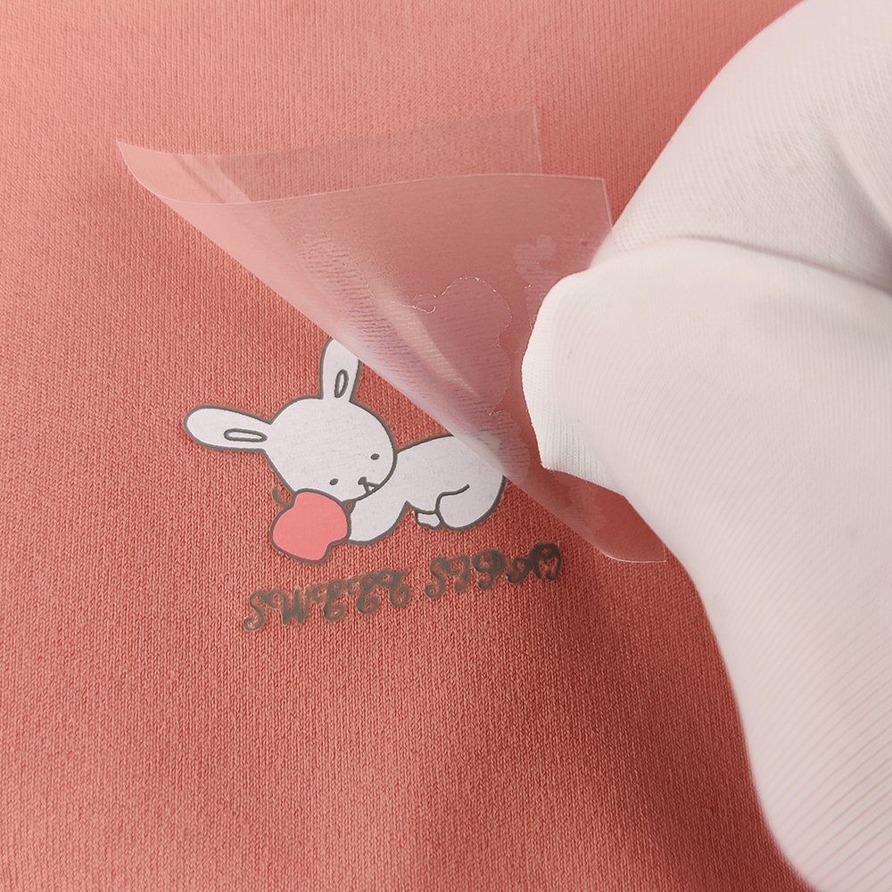 Garment Iron-On Decal Technics Printed Heat Transfer Care Labels Silicone Logo For Shirts And Bags With Brush Dot Fold
