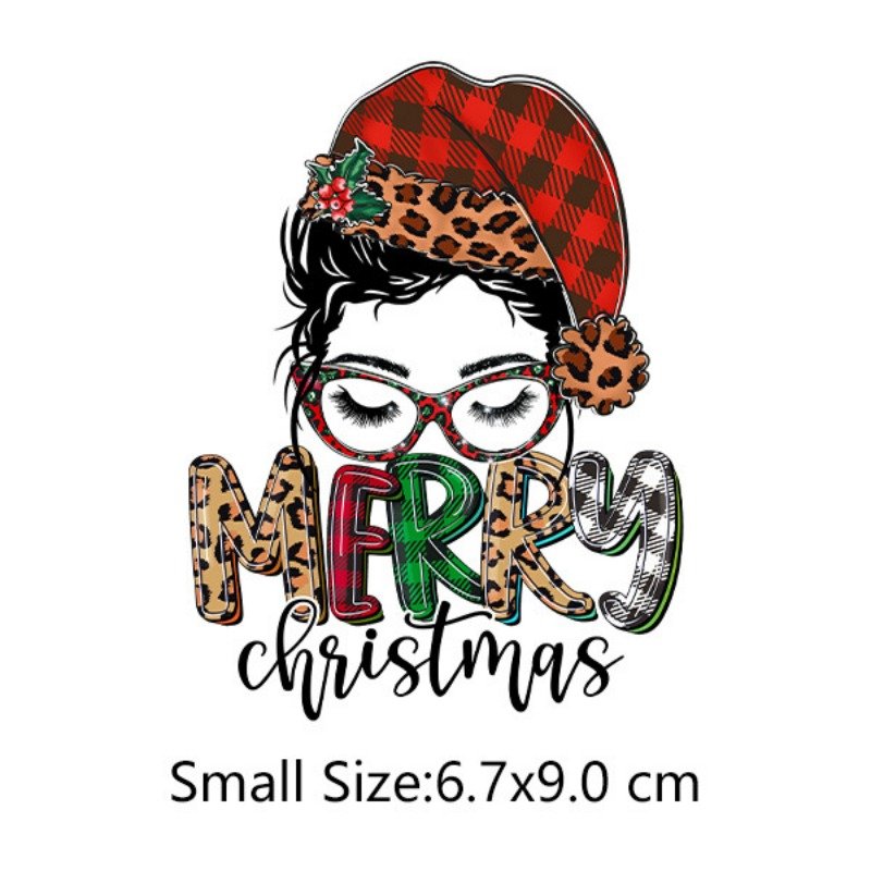 Heat Transfer Dtf Stickers Iron on Heat Transfers Heat Press Stickers Transfer Printing for Clothes Christmas Black Girls