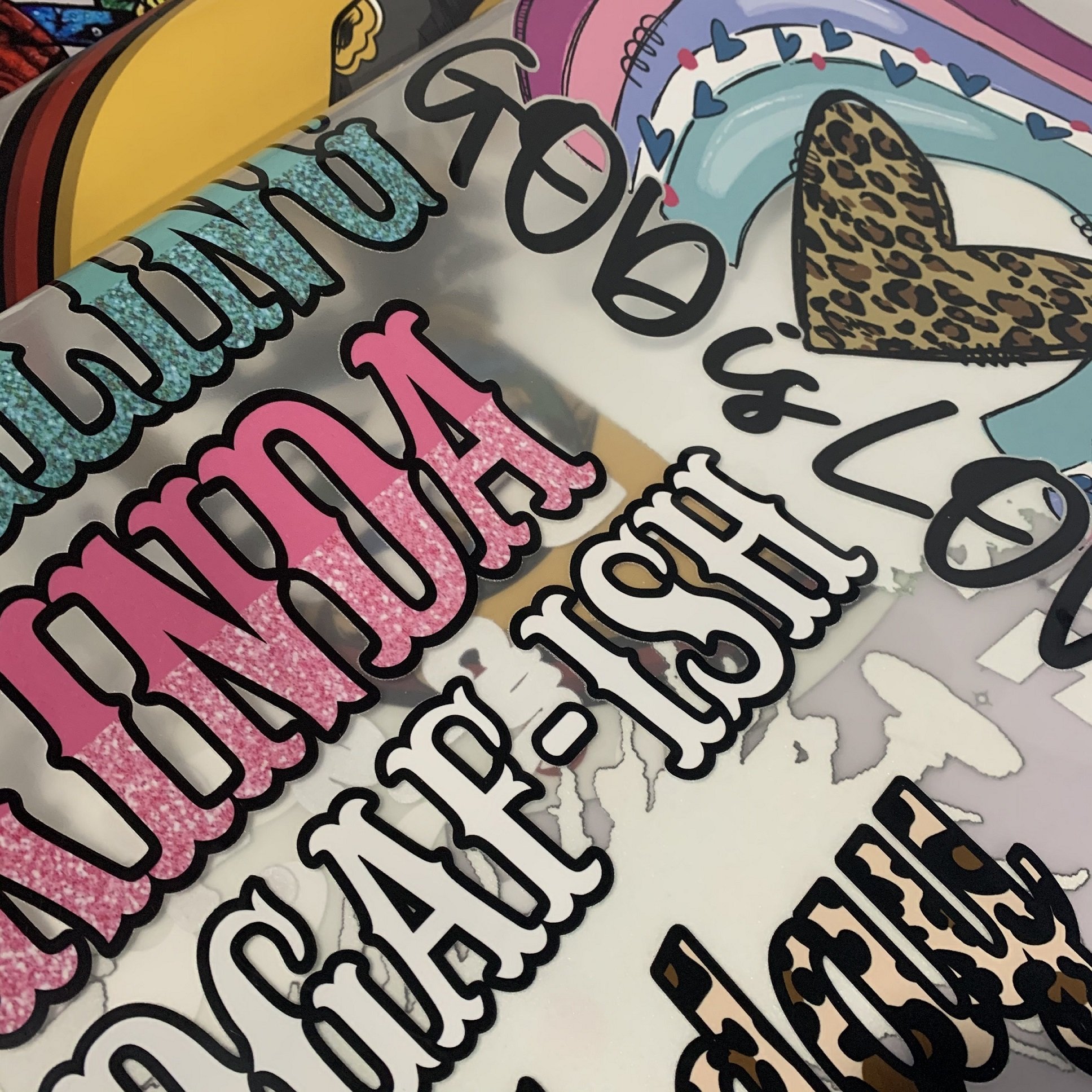 Custom Design Plastisol Heat Transfer Printing Label Iron On Sticker For Tshirt
