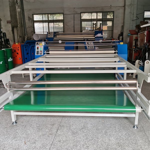 MJ sublimation fabric printing rotary heat press machine roll to roll