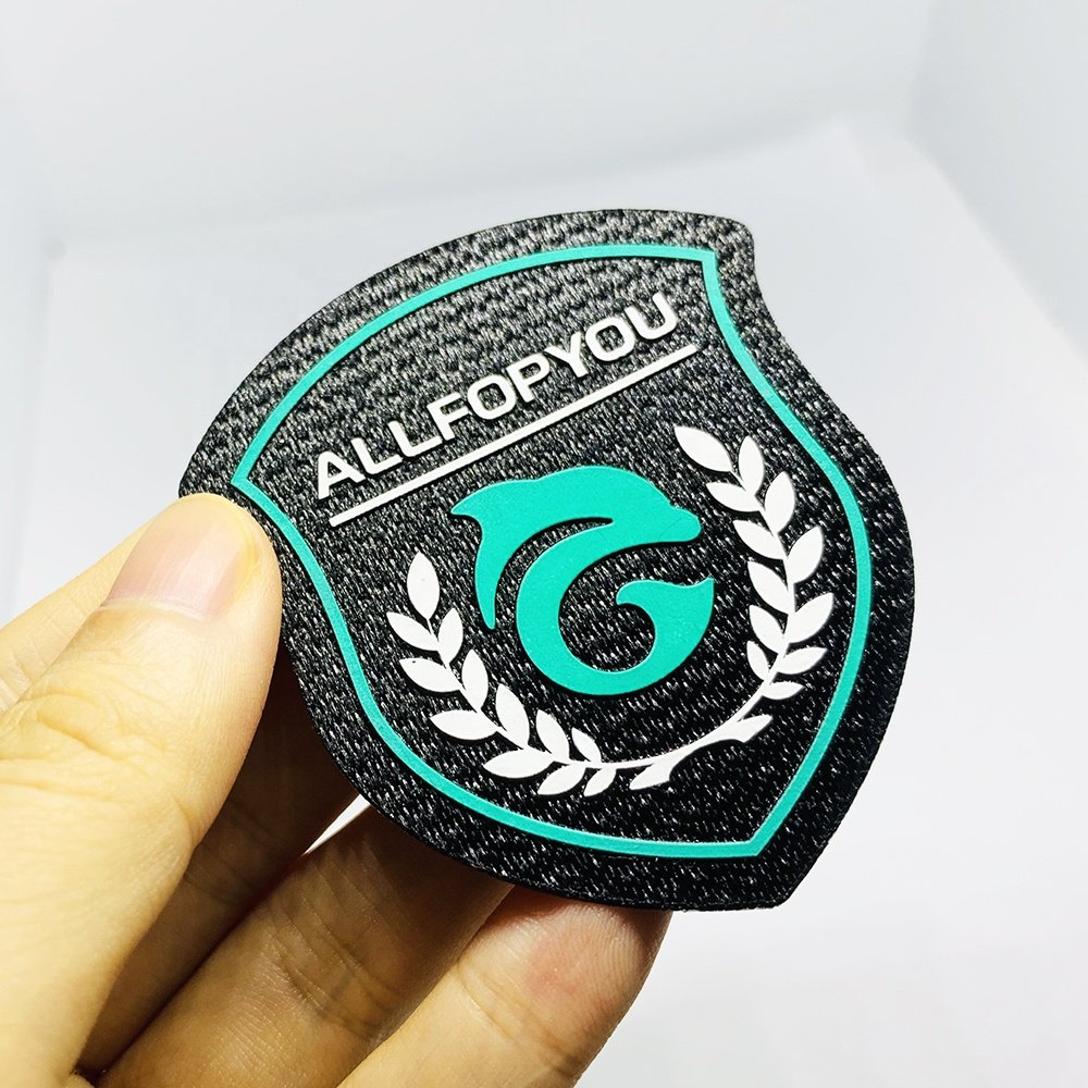 Wholesale Custom Soccer Football Team 3D Printed Logo Heat Press Transfer with Tatami Fabric