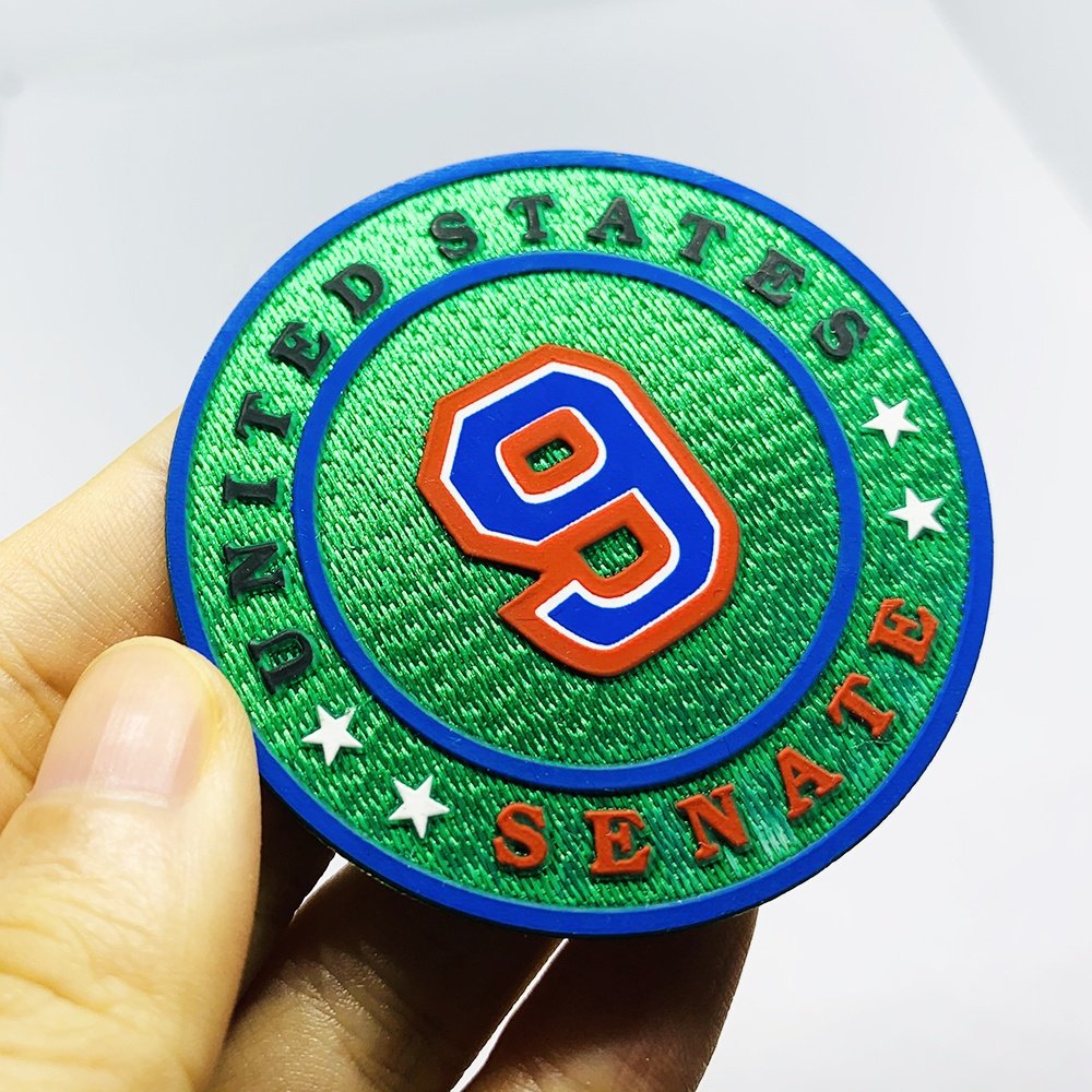 Wholesale Custom Soccer Football Team 3D Printed Logo Heat Press Transfer with Tatami Fabric