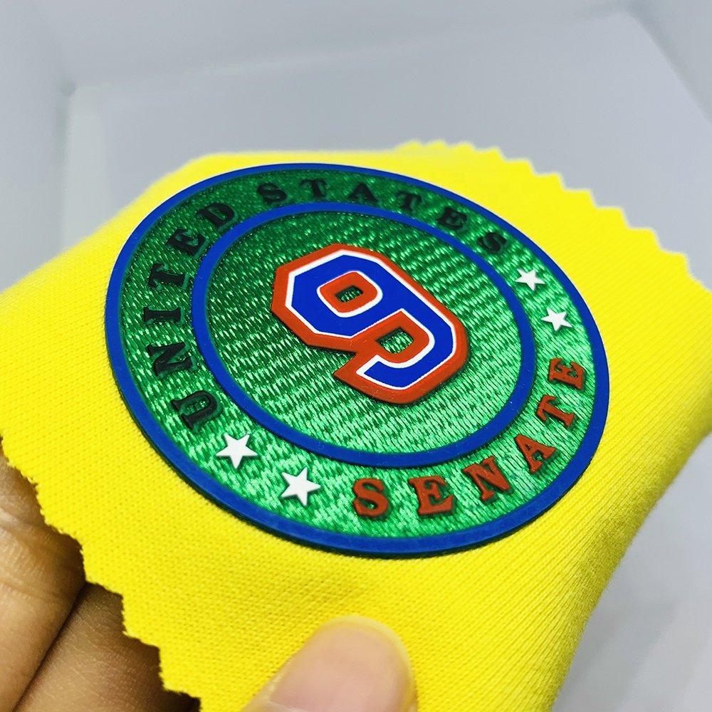 Wholesale Custom Soccer Football Team 3D Printed Logo Heat Press Transfer with Tatami Fabric