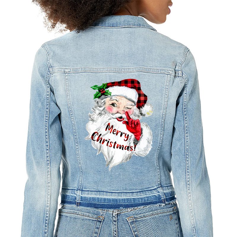 Custom Christmas design Printing Iron On Transfer DTF Film Printing Ready To Press dtf Heat Transfer Designs For T-shirts