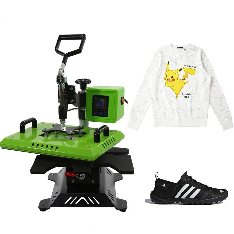 3 In 1 Rotary Shoes Heat Press Machine multifunction heat transfer t shirt machine