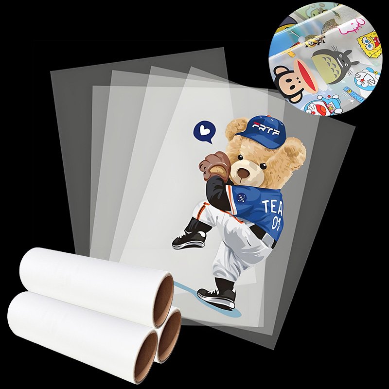 Hot Peel Double Single Side DTF Film Heat transfer Pet Film Roll For T-shirt printing