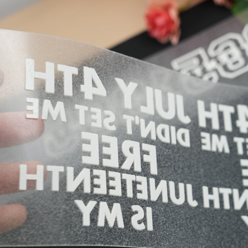 Custom Logo Transfer Printing Heat Ready To Press Screen Print Plastisol Flock Film Transfer Designs For T-Shirts