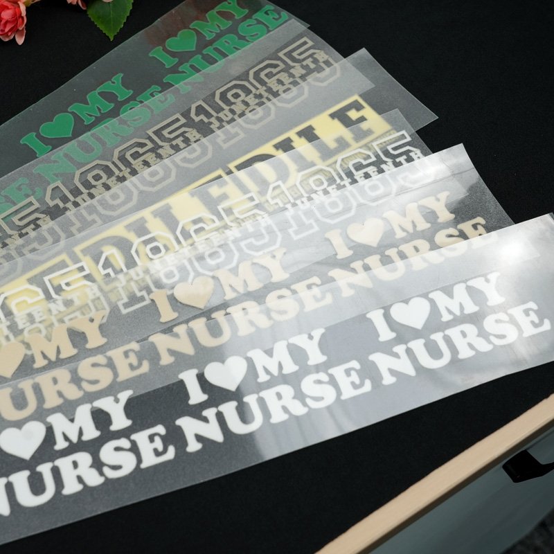 Custom Logo Transfer Printing Heat Ready To Press Screen Print Plastisol Flock Film Transfer Designs For T-Shirts