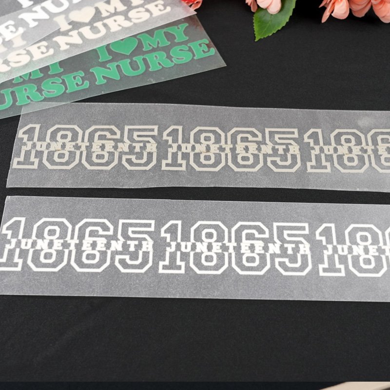 Custom Logo Transfer Printing Heat Ready To Press Screen Print Plastisol Flock Film Transfer Designs For T-Shirts