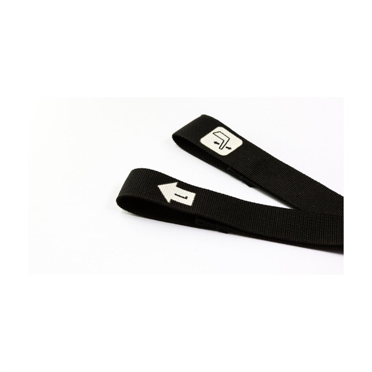 Made In Austria Customized Automotive Warnings On Safety Belts Transfer Printing With Light And Uv Resistant