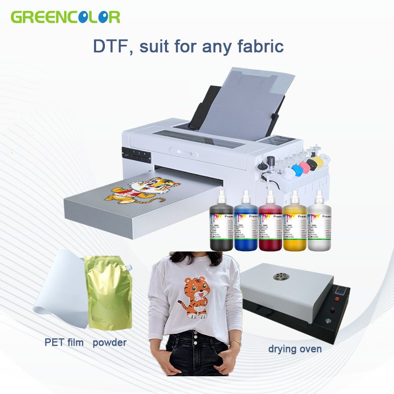 New Arrivals 5 color portable direct to film printer a3 heat transfer printer direct to film L1800 direct to film printer for t-shirt printing