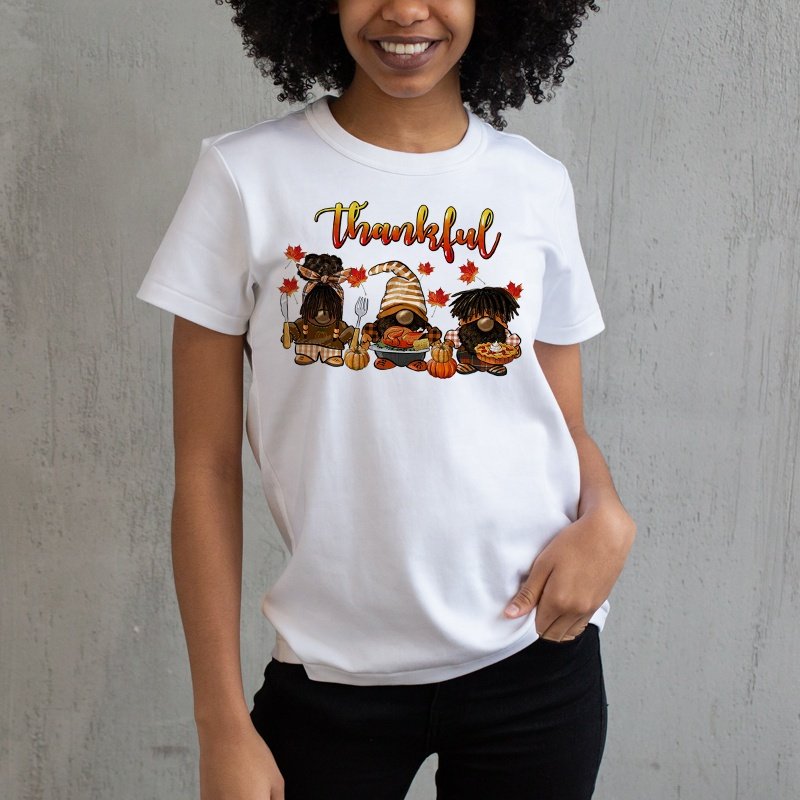 Fashion Thankful Designs Heat Transfer Printing Ion On Motif For Clothing