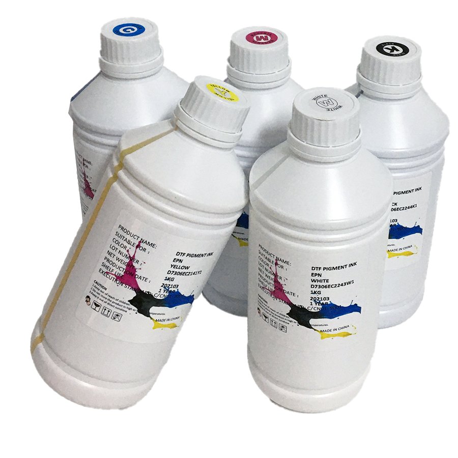 CNC 1000Ml Digital Transfer Printing Pigment White Ink Pet Film Printer Dtf Ink For Eposn L1800 I3200 4720 L805 Xp600 Dtf Ink
