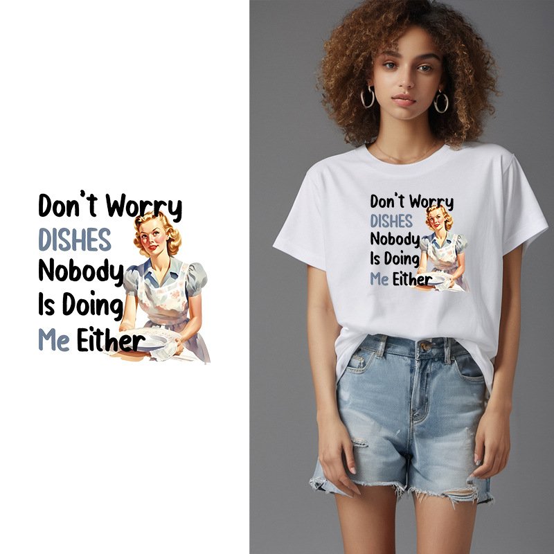 Wholesale Cheap T Shirt Transfers Dtf Popular Fashion Logo Transfer Printing DTF Thermal Transfer Sticker For t-Shirt